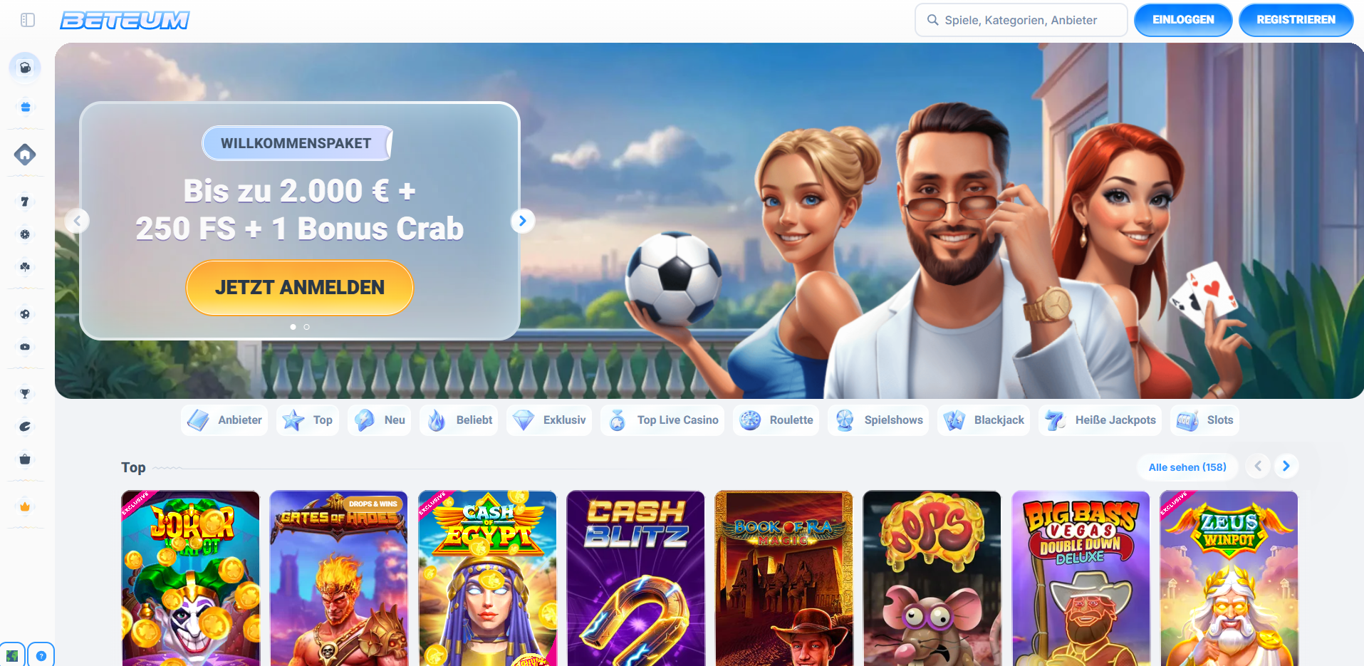 Beteum Casino Willkommensbonus