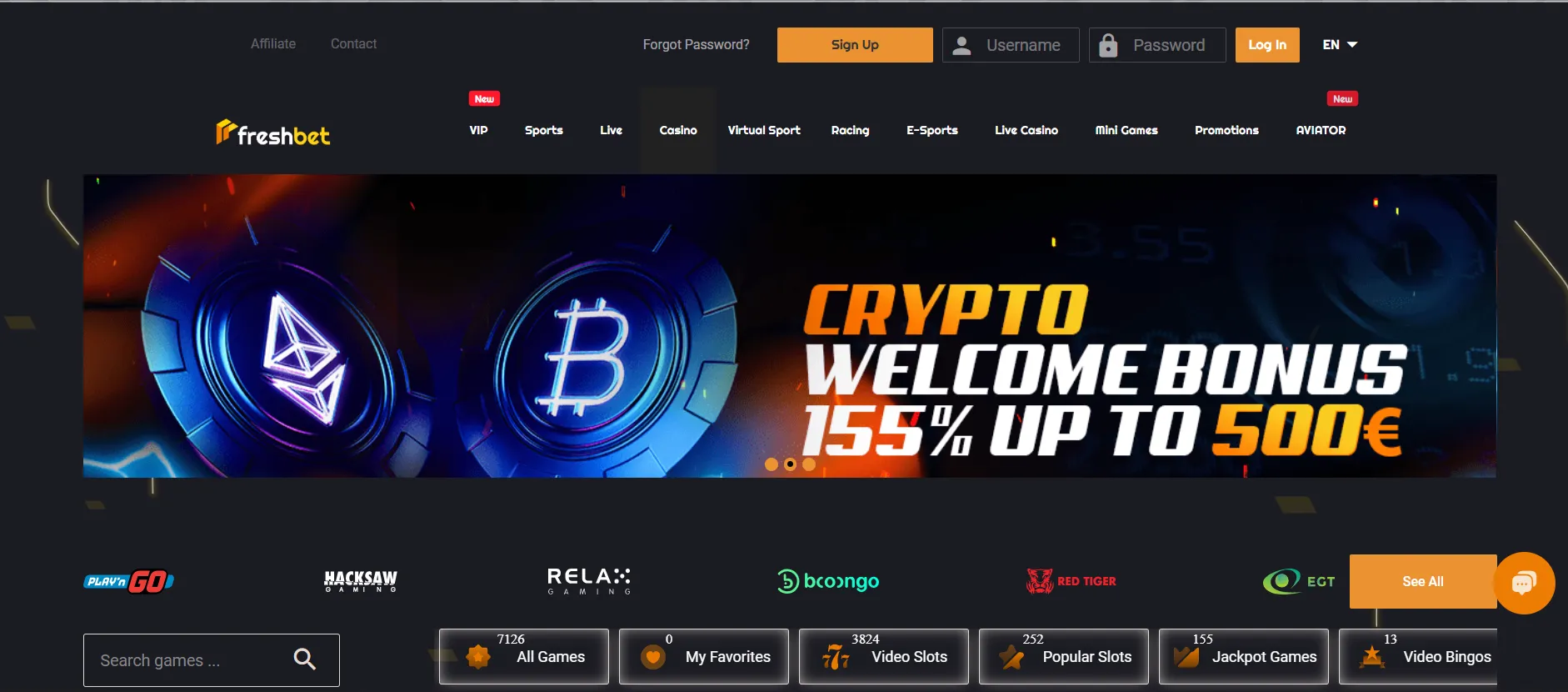 Freshbet Live Casino