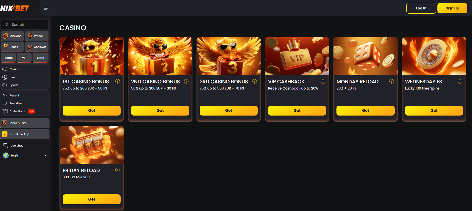 Nixbet Bonus