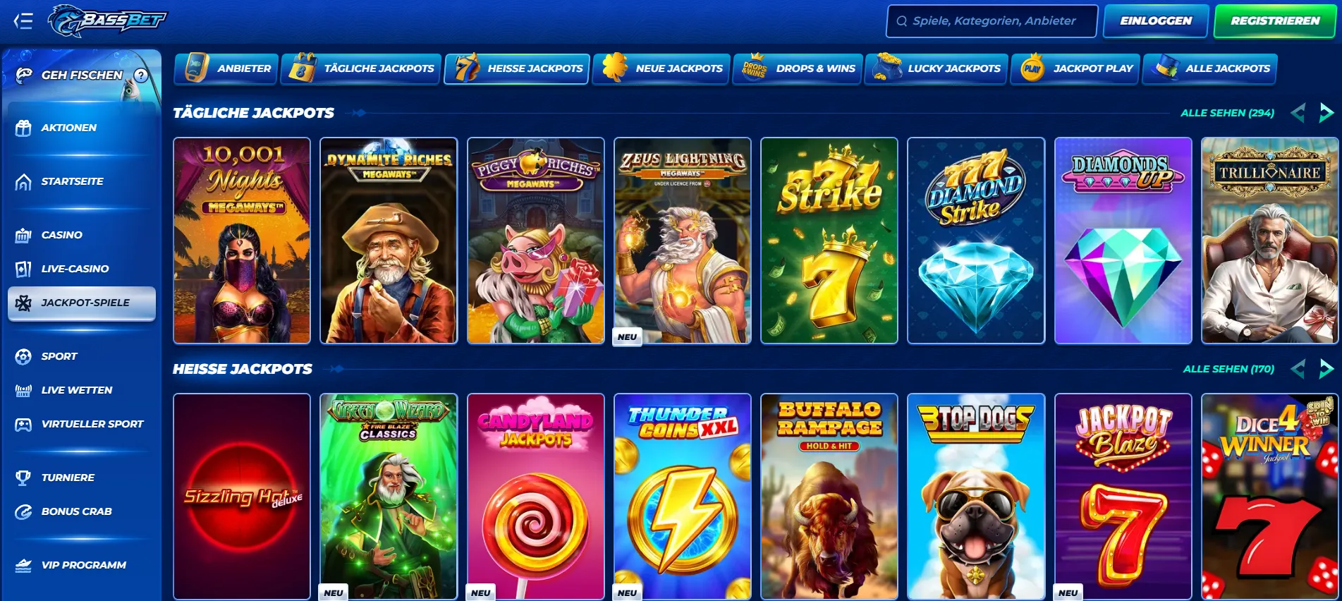 bassbet jackpot