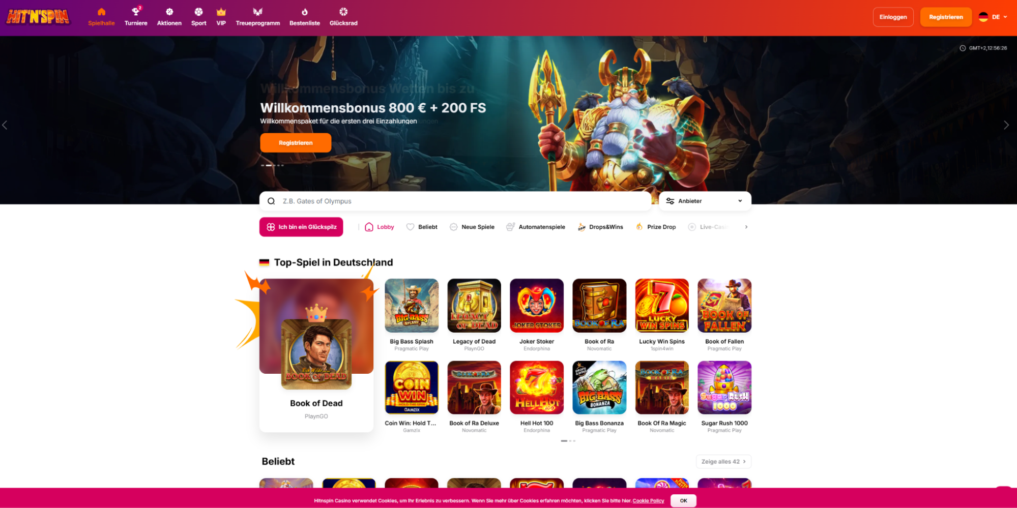 hitnspin casino sports