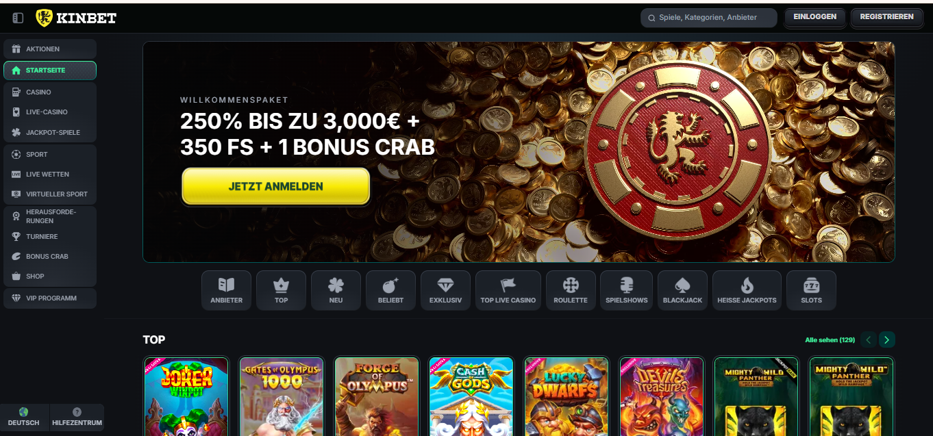 kinbet casino live