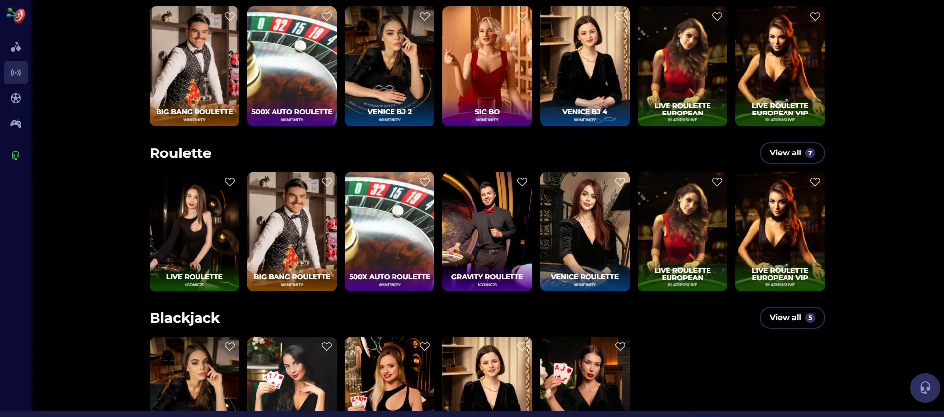 nyxbets live casino