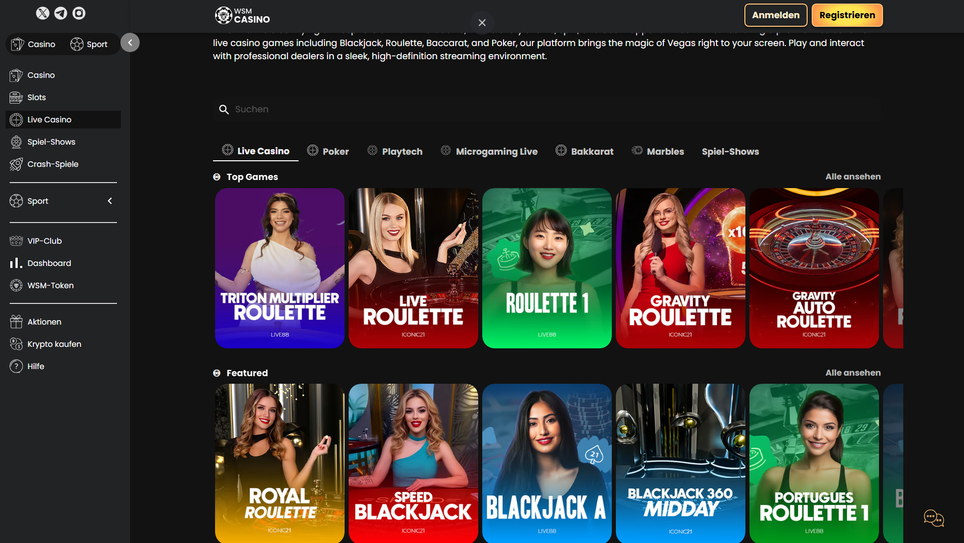 wsm casino sports